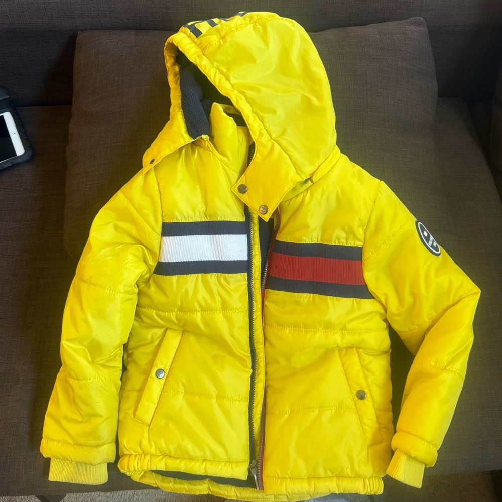 Tommy Hilfiger Kids Yellow Puffer Jacket